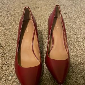 Red pair of Calvin Klein heels